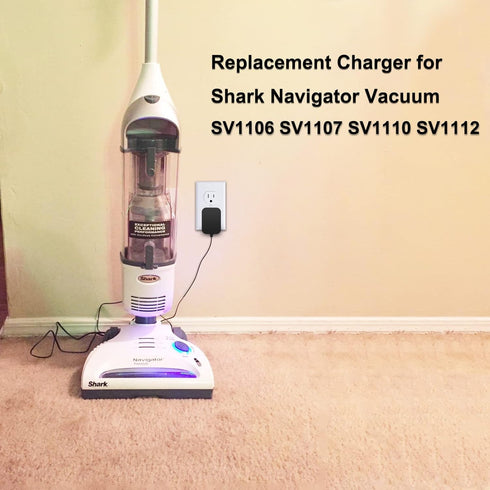 Vacuum Charger Compatible with Shark SV1106 SV1112 SV1107 SV1110, Replacement Charging Cord