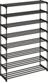 8-Tier 40 Calmootey Shoe Rack, Tall Large Capacity Pairs Shoes Storage Organizer, Stackable Wide Shoe Shelf