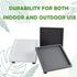 9.8 Inch Square Rolling Plant Caddy Saucer with Wheels, Heavy Duty Wheeled Planter Stand for Potted Plant, Coaster