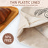 Bread Bags for Homemade Bread, Linen Bread Bag Storage, Reusable Sourdough Bread Bags with Plastic Liner, Drawstring