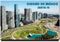 Mexico City Fridge Magnet Santa Fe Business districts Refrigerator Door Photo Magnet Travel Souvenir