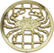 Solid Brass Crab Trivet, Hot Stove Pot or Pan Holder
