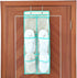 Over The Door Shoe Organizer: Hanging Narrow Closet Door Storage with Large Clear Pockets (6 POCKETS)