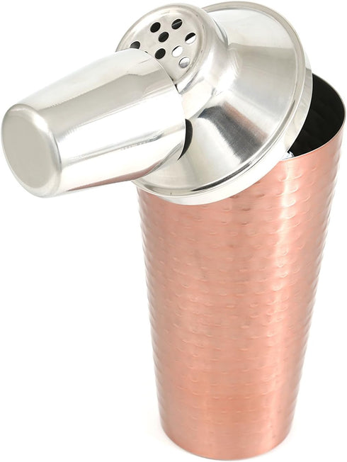 Cook Pro Inc. 3-Piece 27 oz Stainless Steel Cocktail Mixer, Copper