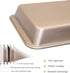 Brownie Pan with Dividers, Non-Stick Baking Pan for Brownies, Lasagna, Muffins, 12 X 8 X 2 Inches