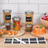 8 oz Bands,24 Pack Jars,240 ml Keketin Mason Jars with Airtight Lids and Regular Mouth Canning Glass Mason Jar Diamond