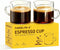 5 OZ Espresso Cups Set of 2, Double Spouts Cups, Shot Glasses,