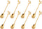dcieiosul Gold Plated Mini Coffee Espresso Spoon Set of 8, 4.9 Inch, Tableware Flatware Dessert Teaspoons (Gold)