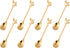 dcieiosul Gold Plated Mini Coffee Espresso Spoon Set of 8, 4.9 Inch, Tableware Flatware Dessert Teaspoons (Gold)