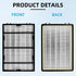HAPF600 HEPA Filter Replacement for Holmes Air Purifier Filter B, Compatible with HAPF8650, HAP615, HAP625 (3 Filters)