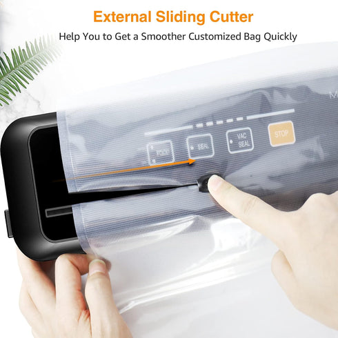 MegaWise Powerful but Compact Vacuum Sealer Machine (Silver)