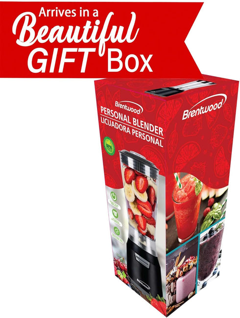 BRENTWOOD GEOJUG JB-191BK Personal Blender, 14 ounces, Black