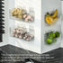 2 Packs Lae Nuvole Cabinet Door Organizer Wall Mounted Shower Basket, Shower Caddy Stackable Plastic Adhesive Organizer