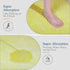 Walensee Non Slip Bath Rug, 20 x 32 Yellow Bathroom Mat, Water Absorbent Soft Microfiber Shaggy Rug