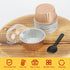 Jumbo 5oz Aluminum Foil Cupcake Liners with Lids 50 Pack,Free-Air Disposable Ramekins Muffin Tin,Mini Cake Baking Pans Muffin Cups,Mini Cupcake Pans Holders -Champagne by Free-Air