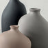Set 3, Ceramic Vase of Small Modern Rustic Pottery Vases for Home Decor,Farmhouse Flower Vase for Pampas Grass, Dried
