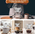 Pour Over Coffee Dripper - Reusable Stainless Steel Drip Cone Coffee Filter with Cup Stand, 1-2 Cup