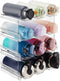 Lifewit Water Bottle Organizer, Stackable 12-Bottle Kitchen Pantry Storage, 4-Pack Plastic Holder, Modern Design
