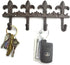 Lulu Decor Cast Iron Fleur De Lis Key Hook, Antique Brown, Decorative Wall Mount