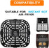 Air Fryer Grill Plate for Instants Vortex Plus Gourmia GAF680/685 6QT Air Fryers, Upgraded Nonstick Air Fryer Crisper Plate Tray Rack for Instants Vortex 5.7QT/6QT Air Fryers, Dishwasher Safe