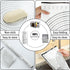 Rolling Pin 3-Piece Set, 17.5" Adjustable Thickness Rings, Stainless Steel Dough Roller for Baking