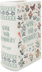 Steel Mill & Co Original Large Book-Shaped Decorative Vase, Ceramic Vases for