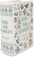Steel Mill & Co Original Large Book-Shaped Decorative Vase, Ceramic Vases for