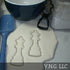 QUEEN CHESS BOARD GAME PIECE CHECKERBOARD COOKIE CUTTER MADE IN USA PR2488