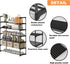 6-Tier 30 Calmootey Shoe Rack, Tall Large Capacity Pairs Shoes Storage Organizer, Stackable Wide Shoe Shelf