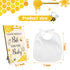 43 30 12 Panitay Pcs Baby Shower Games White Bibs Design, Include Wooden Baby Shower Game Sign, DIY Blank White Bibs