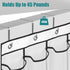 28 Large Pockets Over The Door Shoe Organizer, Premium Clear Rack for Closet, Shoes Hanger Storage Holder