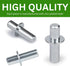 Spare Hardware Parts HEMNES Bookshelf Cabinet Wardrobe Table Pins (Replacement for IKEA Part #104171) (Pack of 8)
