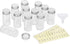 Simple Houseware Spice Jars Bottles with Label (Set of 12)