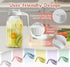 2 64 oz Mason Jar with Pour Spout Lid V-shaped, Quart Iced Tea Pitcher Double Leak Proof, Drink Pitcher for Breastmilk