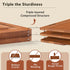 Snuvid Set 3, Bamboo Cutting Board of Wood Cutting Boards for Kitchen with Juice Grooves, Durable Chopping Board