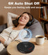 3-Temp 6H Kepwam Coffee Mug Warmer for Desk, Fast Heating Cup Warmer with Auto Shut Off, LED Light & Smart Candle