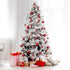 8 Branches/32 HOHOTIME Christmas Holly Berry Stem Ornaments, Large Small Branches Artificial Berry Stem, Removable