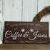 Putuo Decor Coffee Sign, Kitchen Coffee Bar Decor, 12 x 6 Hanging Plaque, Gifts for Coffee Lovers (Good Days Start with