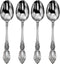 Oneida Wordsworth Everyday Flatware Teaspoons 18/0 Stainless Steel, Set of 4, Silver