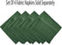 Newbridge Christmas Hunter Green Satin Stripe Fabric Tablecloth, 52 x 52 Inch Square, Holiday Woven Stripe