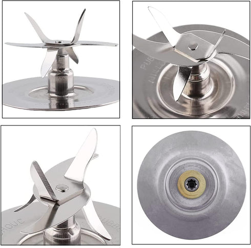 Replacement Blender Parts for Oster Pro 1200, Includes Stainless Steel Cutter Blade and 2Pcs Silicone Rubber Gaskets