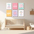 Lhoiplme 8x10x6 Inch Christian Nursery Wall Art Decor Bible Verses Posters Girl Nursery Canvas Wall Decor kids room
