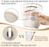 16oz (2 Set-Smoke SOLIGT Overnight Oats Containers with Lids, Folding Spoons and Divided Compartment for Fruit & Nuts