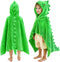 Hiturbo Kids Dinosaur Hooded Bath Towel: Super Soft Fleece Toddler Towel Wrap