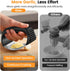 Lesbima Garlic Press,Stainless Steel Garlic Mincer Crusher,Easy to Use and Clean,Ergonomic Handle,Easy Kitchen Gadget