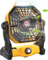 Camping Fan with LED Lantern, 10400 mAh Rechargeable Battery Powered Fan with 270° Head Rotation for Travel