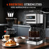 Programmable 12 4 24H Taylor Swoden Coffee Makers Cup, Hot and Iced Coffee Maker, Brew Strength, LED Display, Timer
