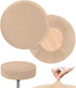 HFATMOS 2 Pcs Bar Stool Covers Round Stool Slipcovers High Elastic Circle Chair