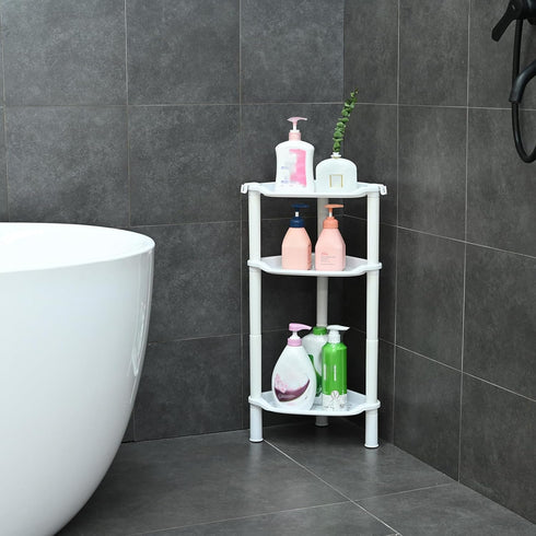 3 13.5 10 26 Inches, 3 Tier Shower Caddy Organizer Shelf Corner, x x Rustproof, Plastic Shower Rack Stands for Inside