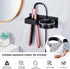 Wall Mounted Hair Dryer Holder, Adhesive Hair Straightener Organizer, Stainless Steel Storage for Curling Iron in